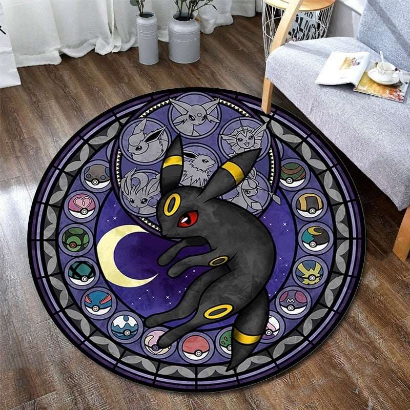 Round Pokemon Pikachu Carpet Round Pokemon Pikachu Carpet Furvenzy KD2 60cm