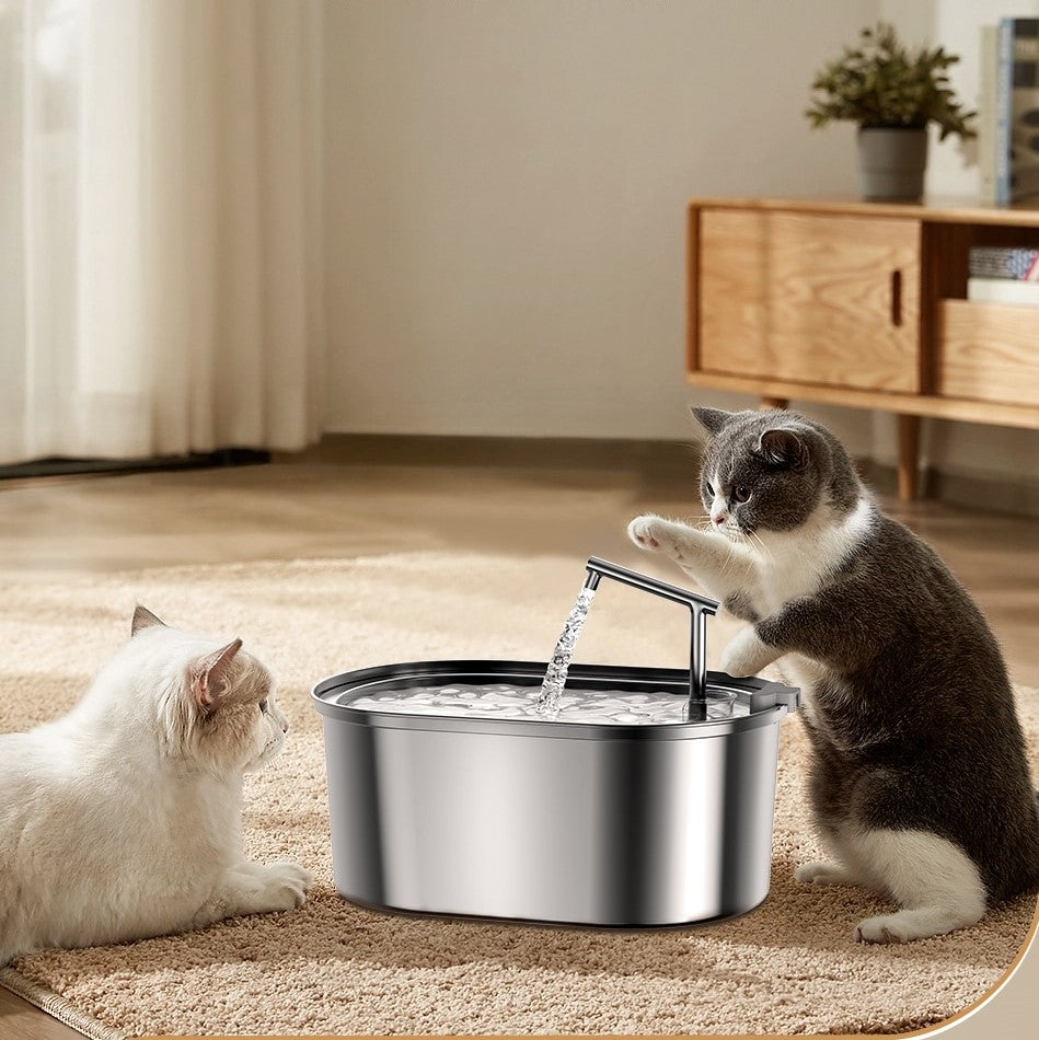 Pet Water Fountain Stainless Steel Pet Water Fountain Stainless Steel Furvenzy
