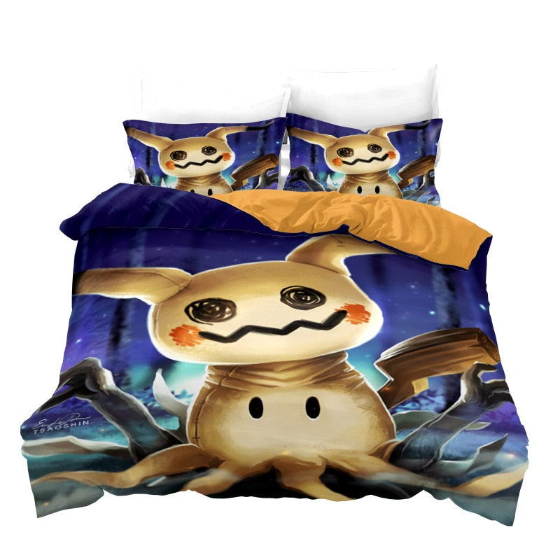 Pokemon Pikachu Anime Quilt Cover Pokemon Pikachu Anime Quilt Cover Furvenzy 9 Two-piece 140x210cm