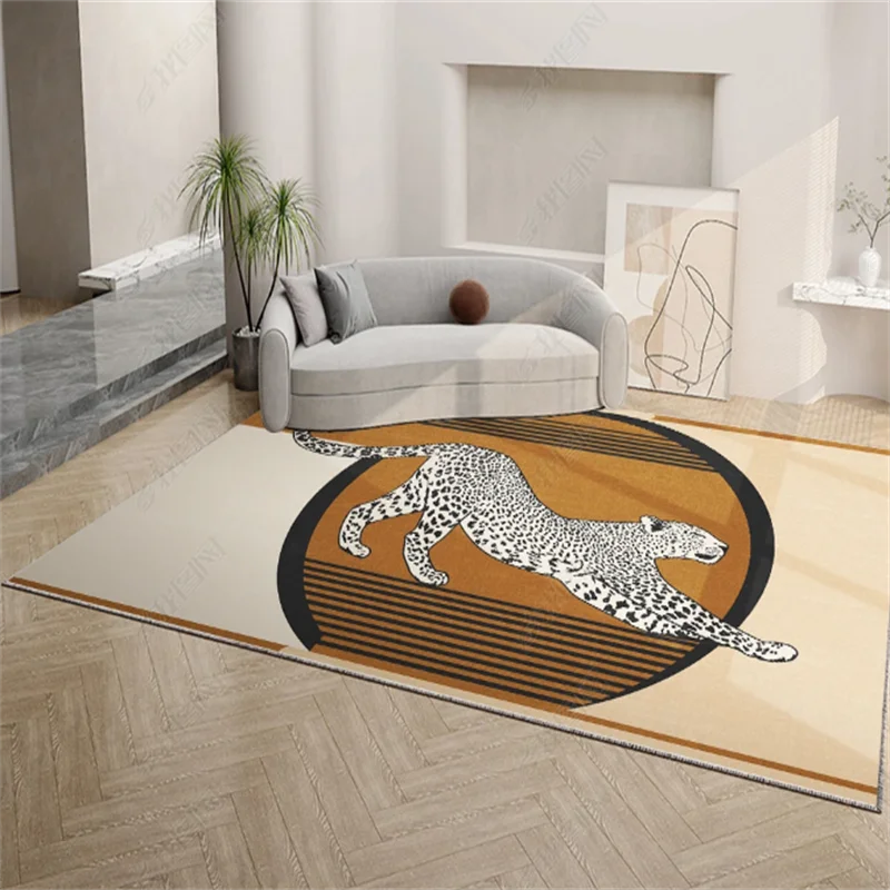 Leopard Print Luxury Rug Carpet Leopard Print Luxury Rug Carpet - Furvenzy