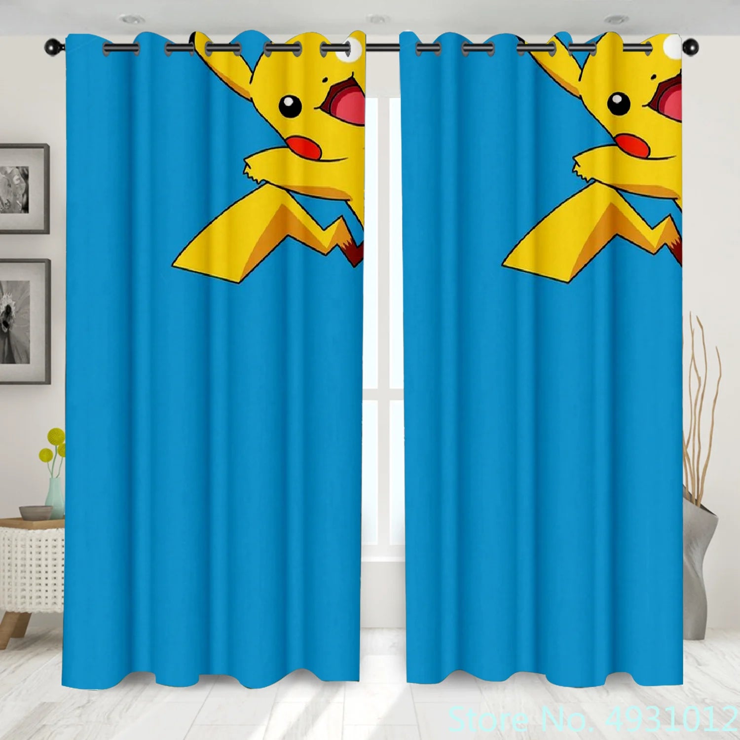 Pokemon Pikachu Curtains Pokemon Pikachu Curtains Furvenzy 3 W138x H100cm
