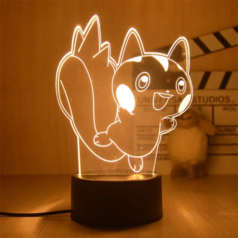 Pokemon Pikachu LED 3D Night Light Pokemon Pikachu LED 3D Night Light Furvenzy PK-004