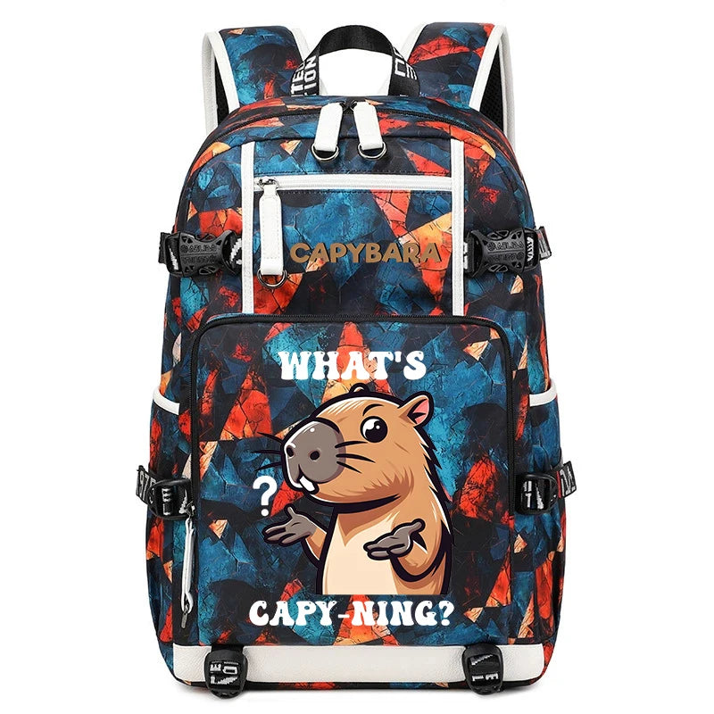 Capybara Backpack – Large Capacity Lightweight Travel School Bag Capybara Backpack – Large Capacity Lightweight Travel School Bag