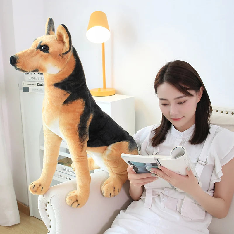 Realistic Rottweiler Beagle Shepherd Stuffed Toy Realistic Rottweiler Beagle Shepherd Stuffed Toy