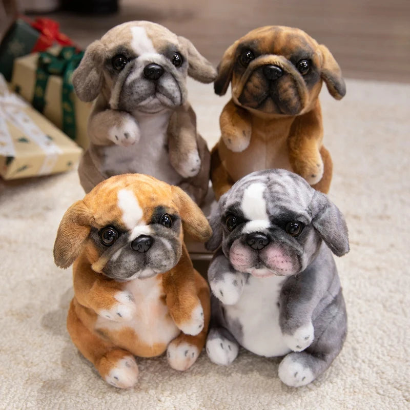 Realistic Poodle & Pug Puppy Plush Stuffed Toy Realistic Poodle & Pug Puppy Plush Stuffed Toy
