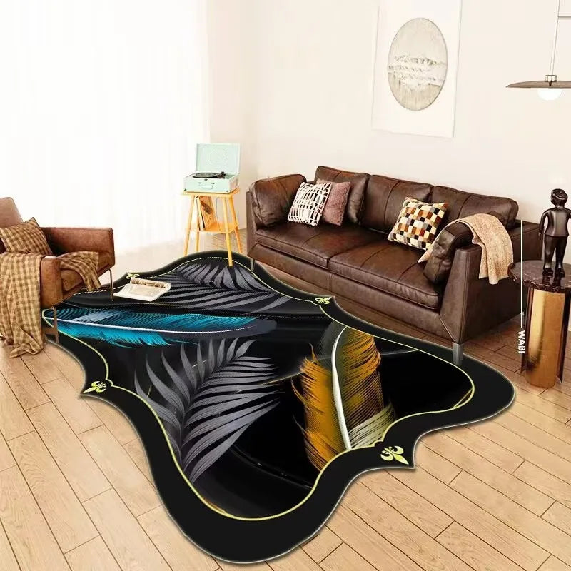 Luxury  Irregular Living Room Bedroom Carpet 1