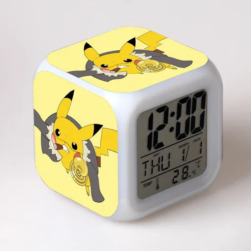 Pokemon Pikachu LED Alarms Clock Pokemon Pikachu LED Alarms Clock Furvenzy Model 14