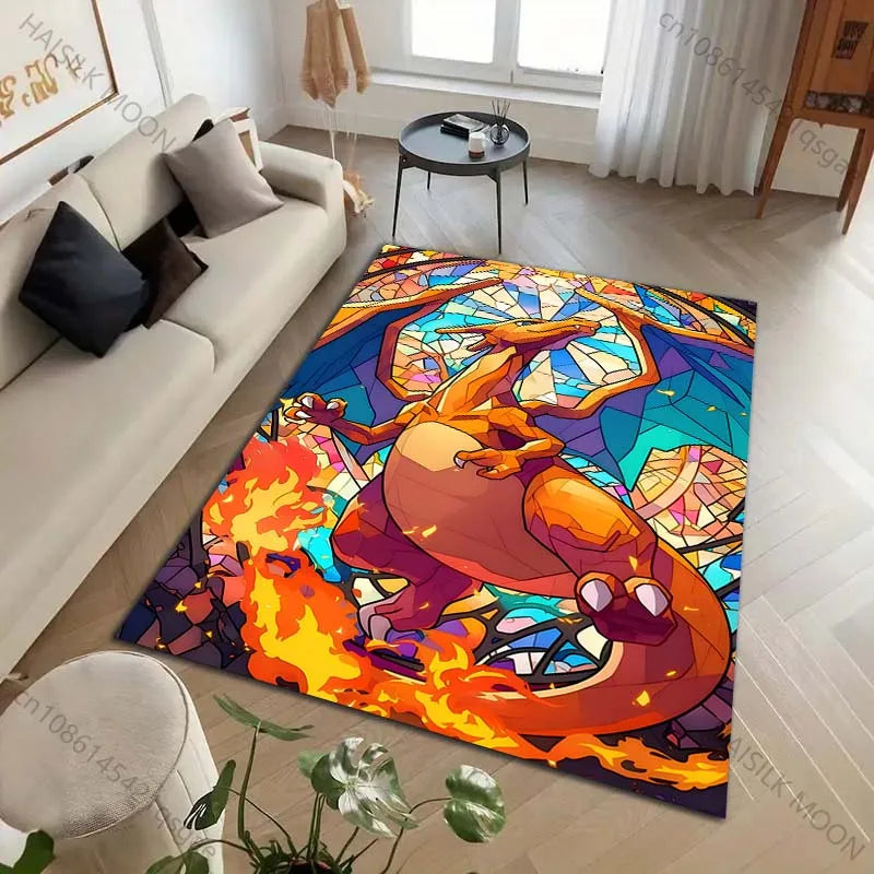 Pokemon Charizard Area Rug Carpet Pokemon Charizard Area Rug Carpet