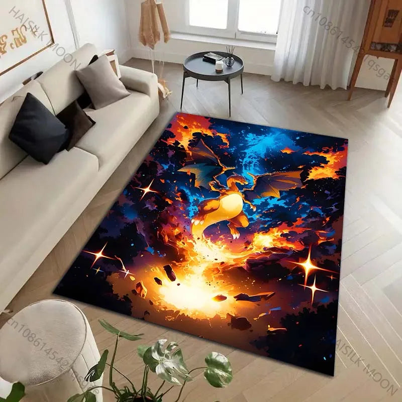 Pokemon Charizard Area Rug Carpet Pokemon Charizard Area Rug Carpet