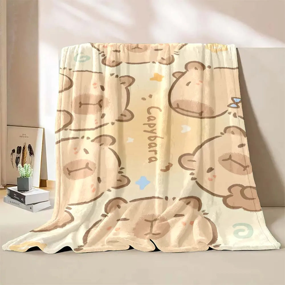 Capybara Printed Warm Blanket Capybara Printed Warm Blanket Furvenzy