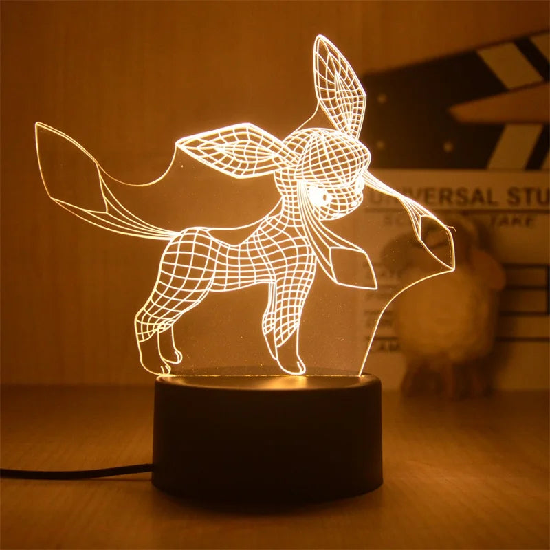 Pokemon Pikachu LED 3D Night Light Pokemon Pikachu LED 3D Night Light Furvenzy PK-005