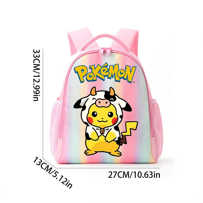 Pokemon Rainbow Backpack – Colorful Cartoon School Daypack Pokemon Rainbow Backpack – Colorful Cartoon School Daypack