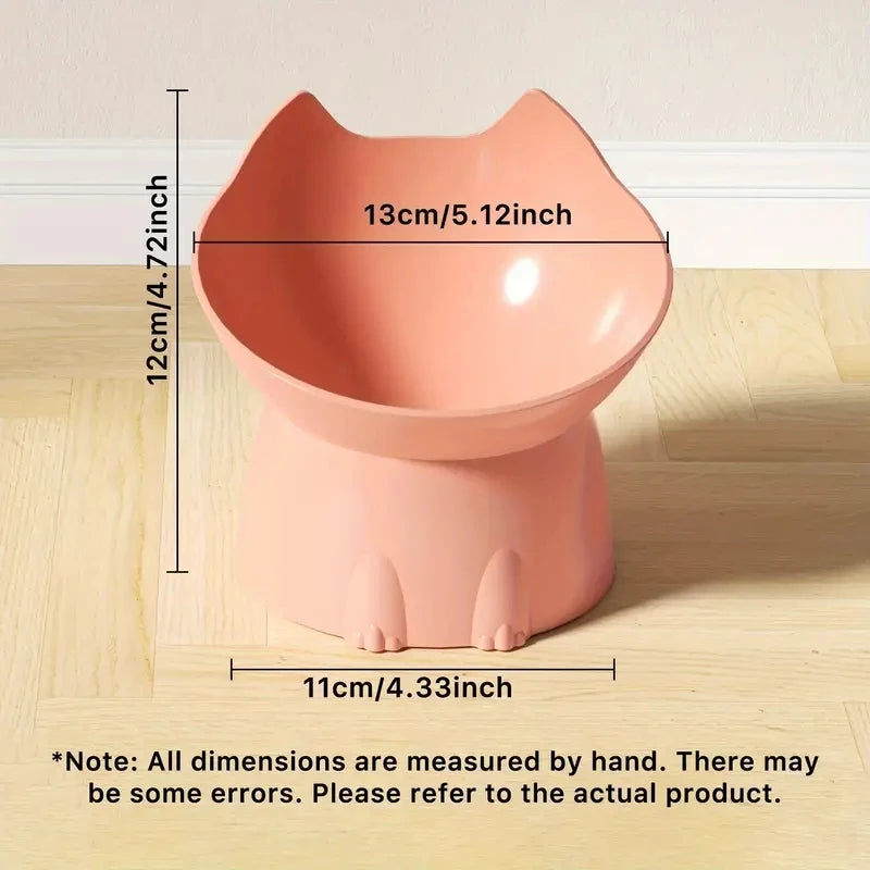 Elevated Cat Bowl Tilted Anti-Tip Feeding Dish Elevated Cat Bowl Tilted Anti-Tip Feeding Dish