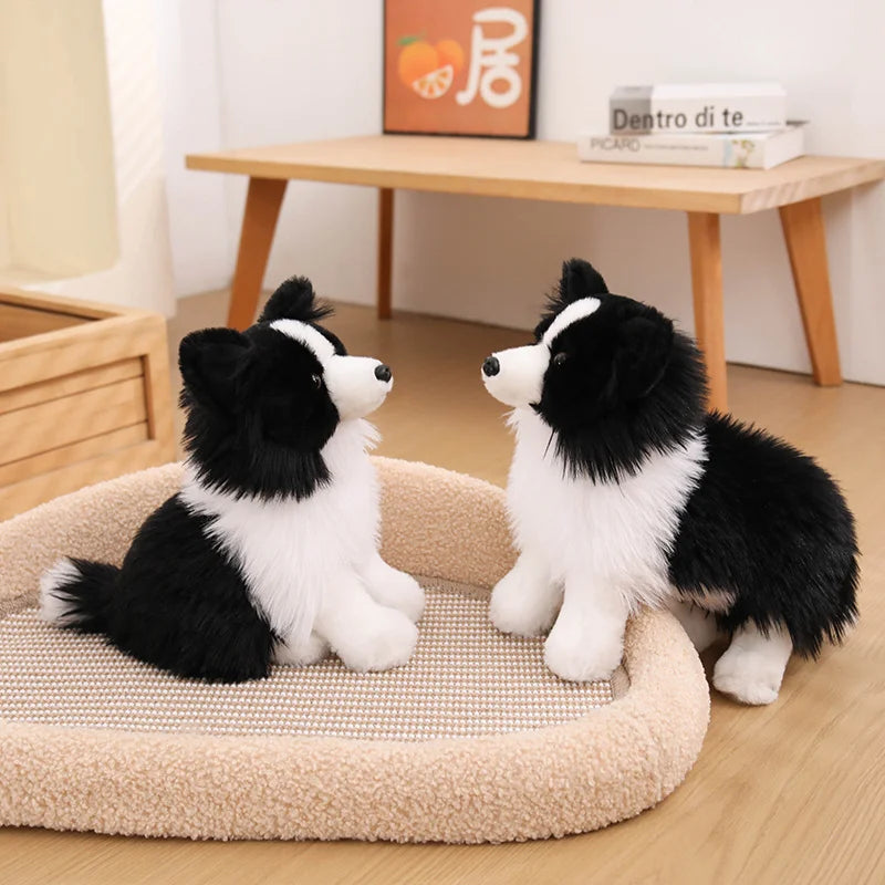 Realistic Border Collie Plush Stuffed Toy Realistic Border Collie Plush Stuffed Toy