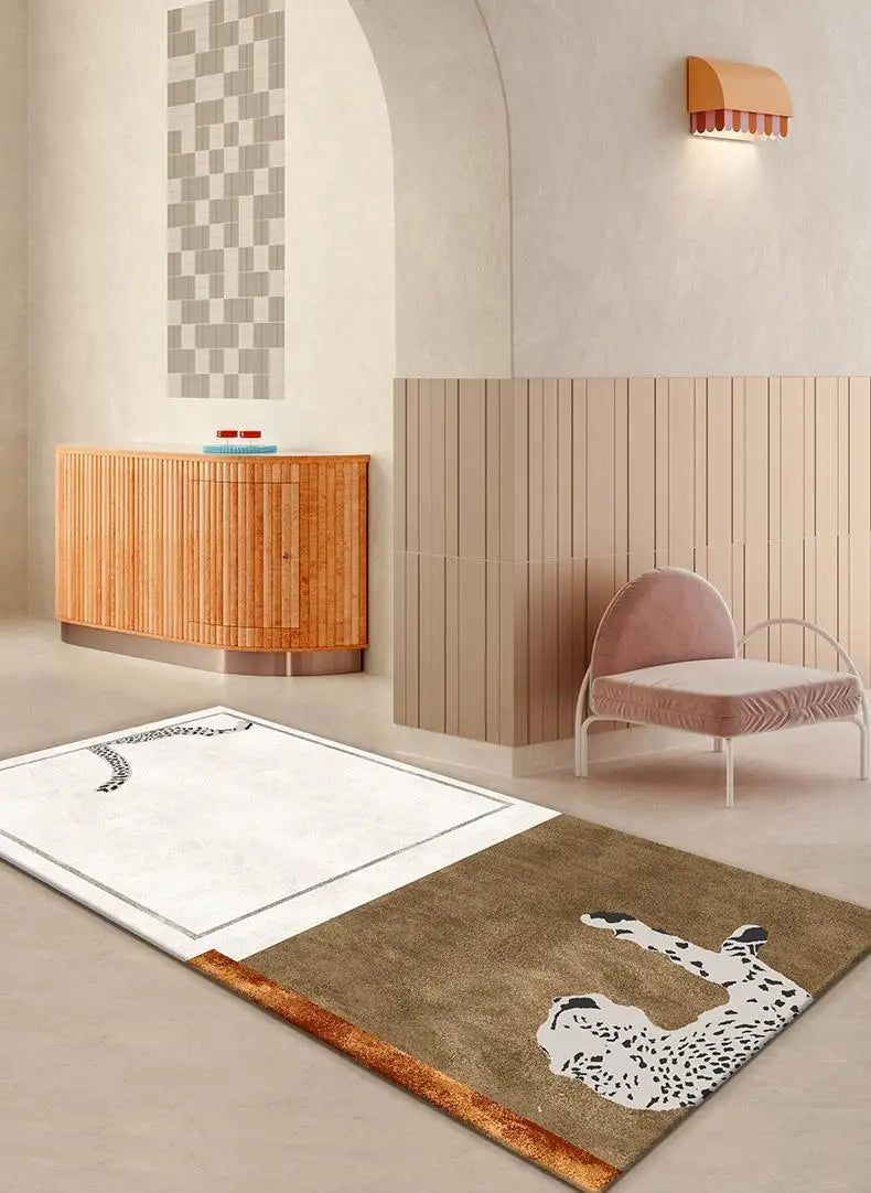 Leopard Print Luxury Rug Carpet Leopard Print Luxury Rug Carpet - Furvenzy