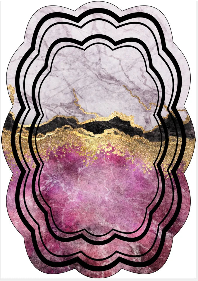 Luxury Irregular Living Room Bedroom Carpet Luxury Irregular Living Room Bedroom Carpet Furvenzy 8 80X120CM