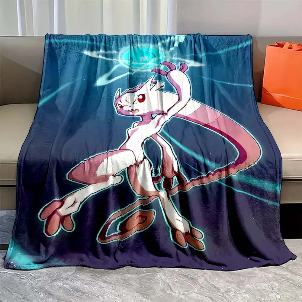 Mewtwo Pokemon Flannel Blanket Mewtwo Pokemon Flannel Blanket Furvenzy