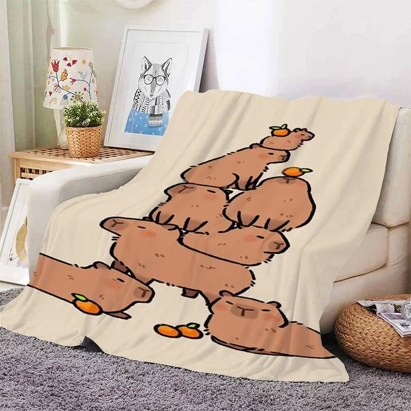 Capybara Warm Sofa Blanket Capybara Warm Sofa Blanket Furvenzy 1 75x90CM30x35inch