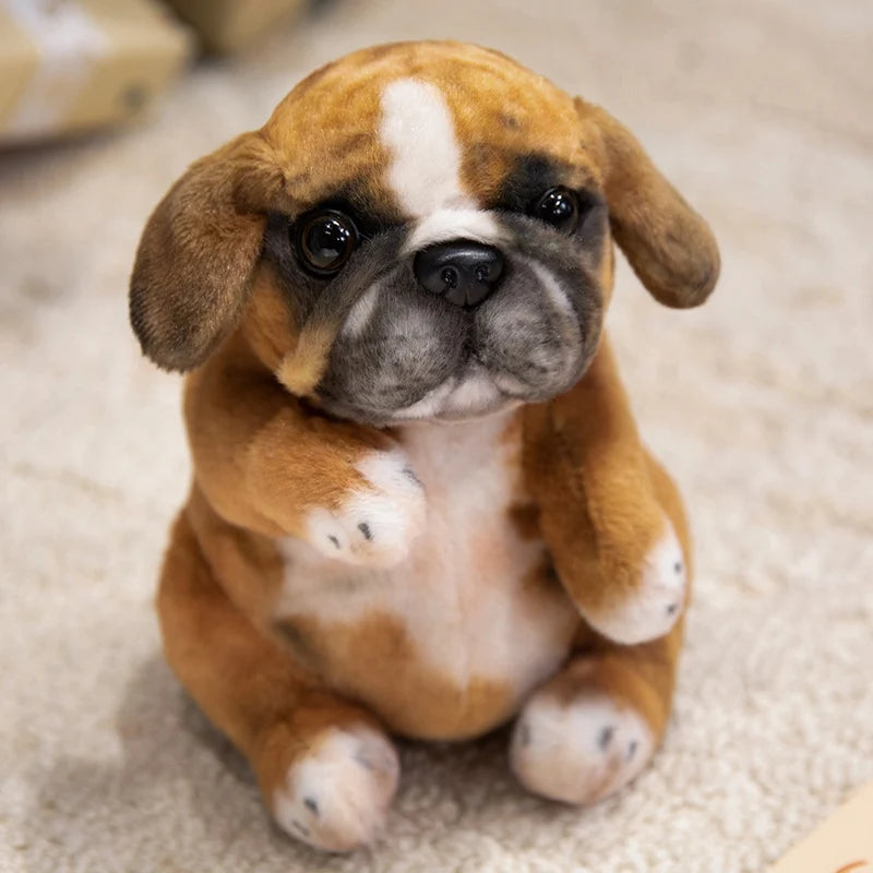 Realistic Poodle & Pug Puppy Plush Stuffed Toy Realistic Poodle & Pug Puppy Plush Stuffed Toy