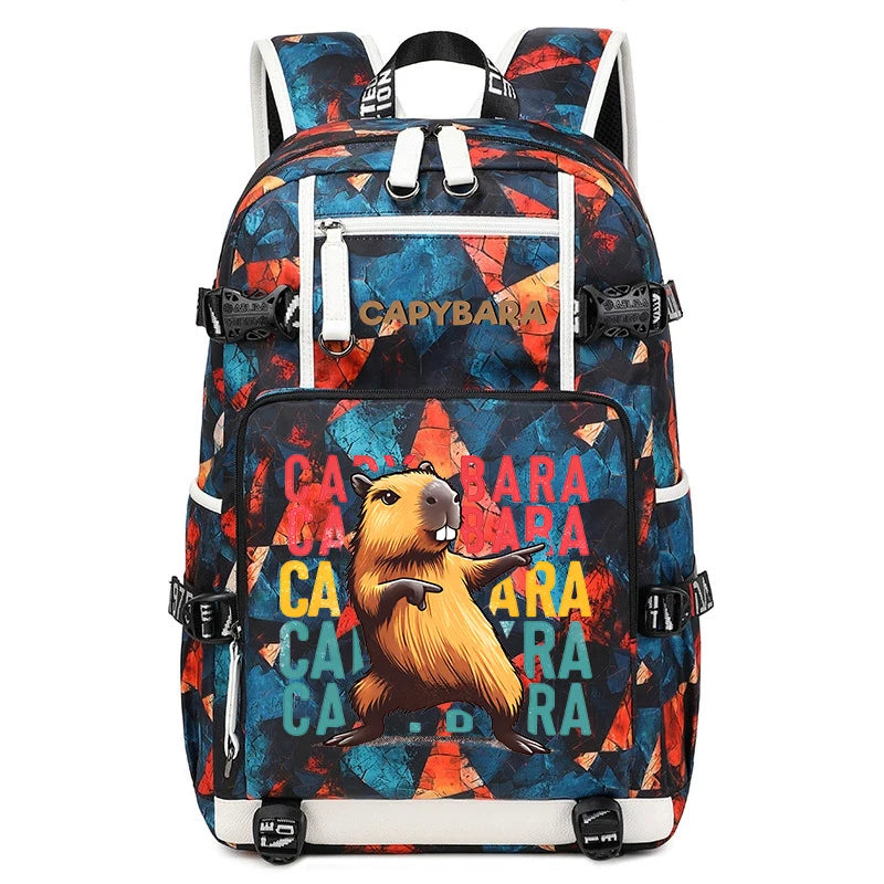Capybara Backpack – Large Capacity Lightweight Travel School Bag Capybara Backpack – Large Capacity Lightweight Travel School Bag