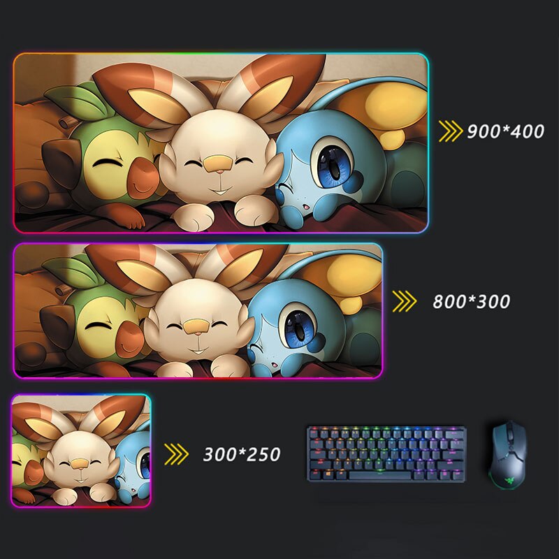 Pokemon Pikachu LED Mousepad Pokemon Pikachu LED Mousepad Furvenzy 9 350x250x30mm