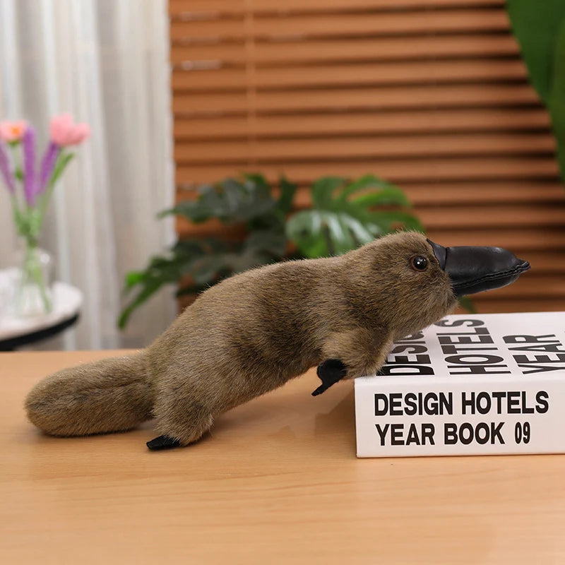 Realistic Platypus Soft Plush Toy Realistic Platypus Soft Plush Toy Furvenzy Brown Around 45cm