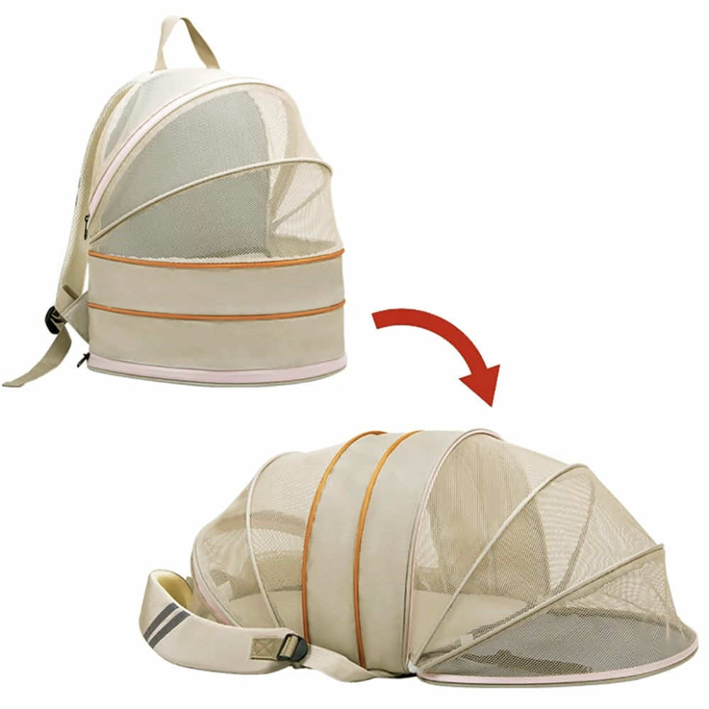 Pet Carrier Backpack Bag for Small Dogs & Cats Pet Carrier Backpack Bag for Small Dogs & Cats Furvenzy Off White