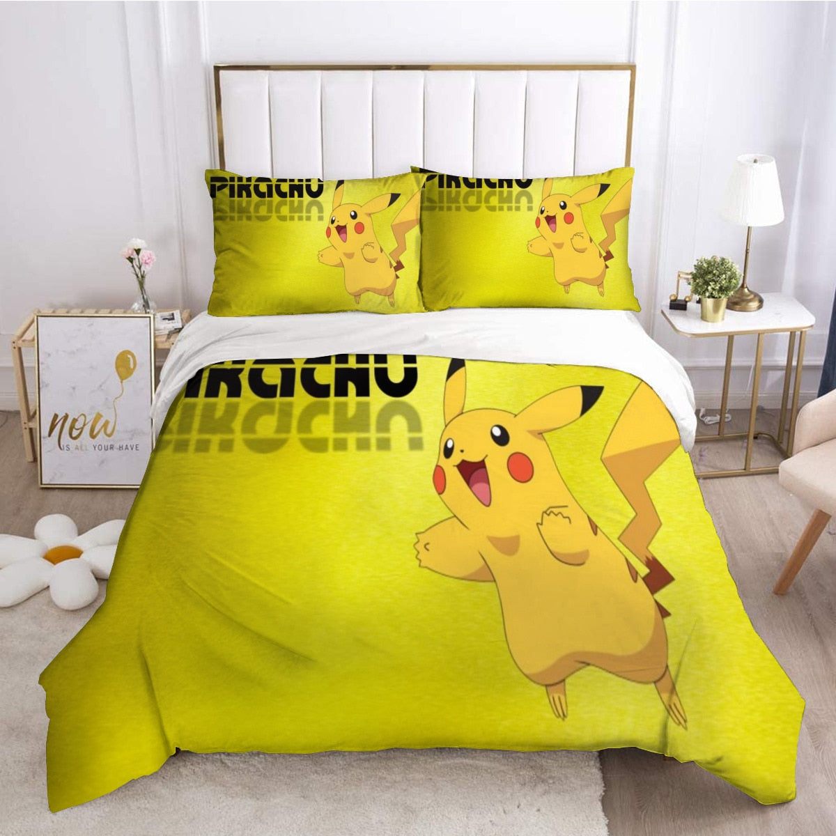 Pokemon Pikachu Quilt Cover Bedding Pokemon Pikachu Quilt Cover Bedding Furvenzy 2 Twin (172x218cm)