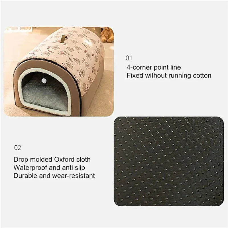 Foldable Dog Cave Bed Foldable Dog Cave Bed Furvenzy