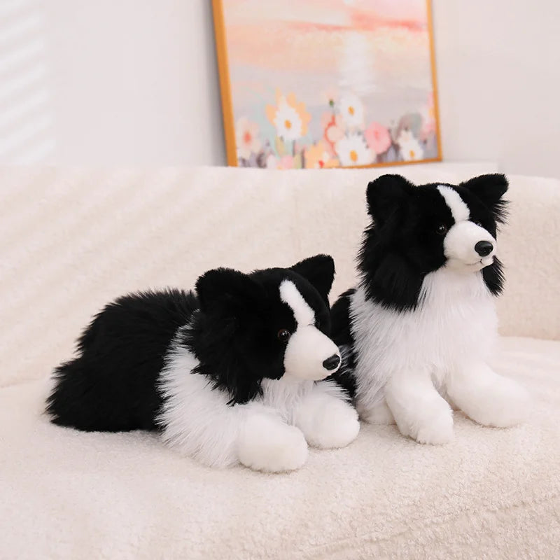 Realistic Border Collie Plush Stuffed Toy Realistic Border Collie Plush Stuffed Toy