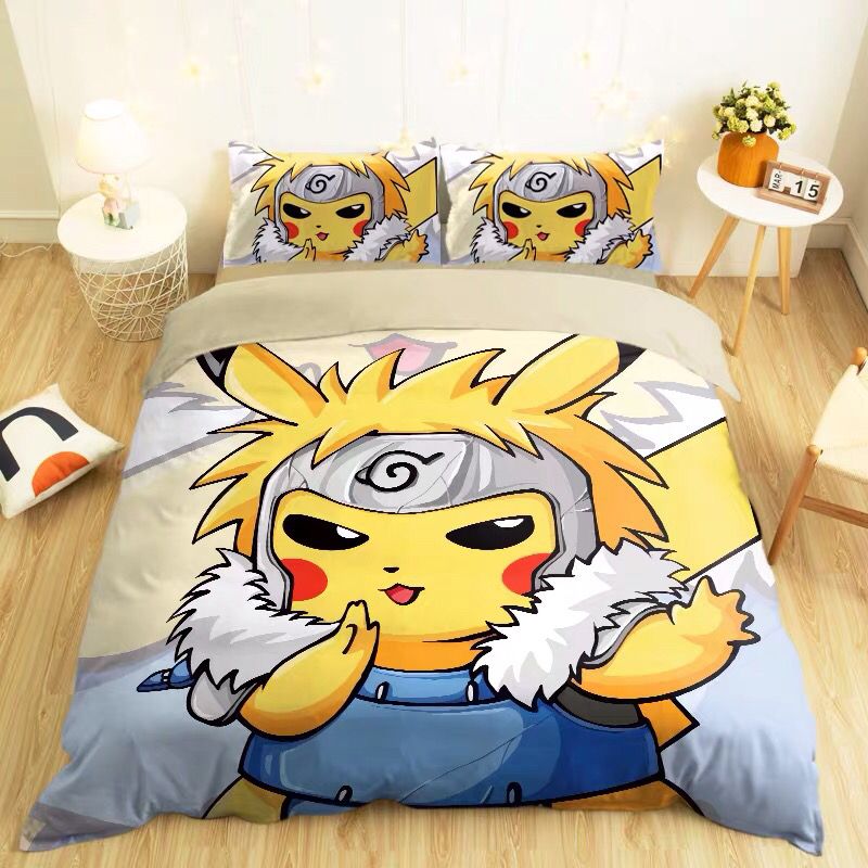 Pokemon Japanese Cartoon Quilt Bed Sheet Pokemon Japanese Cartoon Quilt Bed Sheet Furvenzy