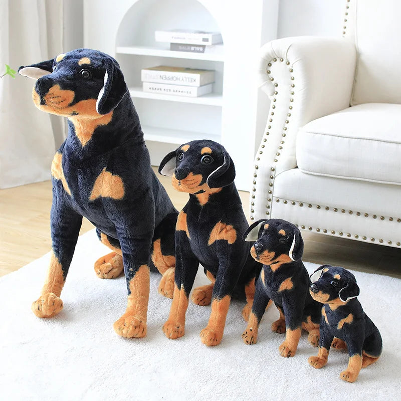 Realistic Rottweiler Beagle Shepherd Stuffed Toy Realistic Rottweiler Beagle Shepherd Stuffed Toy