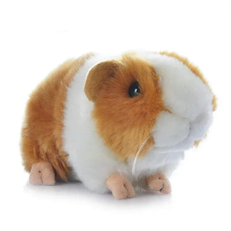 Realistic Guinea Pig Plush Toy Realistic Guinea Pig Plush Toy Furvenzy Brown and White