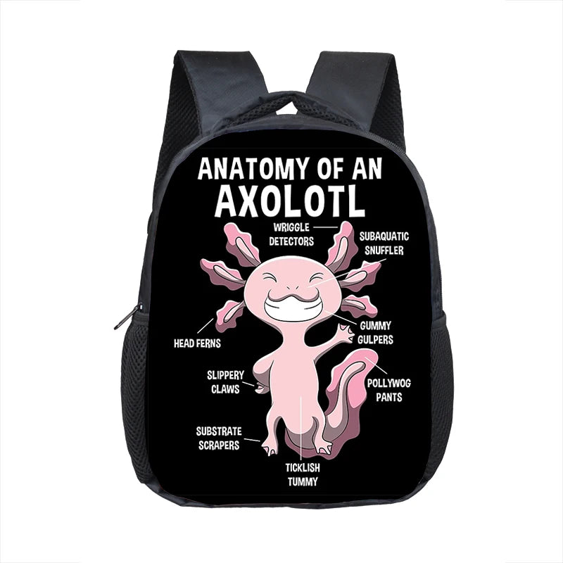 Axolotl Sea Otter Kids Backpack - Kids Toddler School Bag Axolotl Sea Otter Kids Backpack - Kids Toddler School Bag