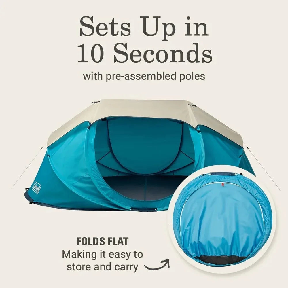 2-4 Person Pop-Up Camping Tent 2-4 Person Pop-Up Camping Tent Furvenzy