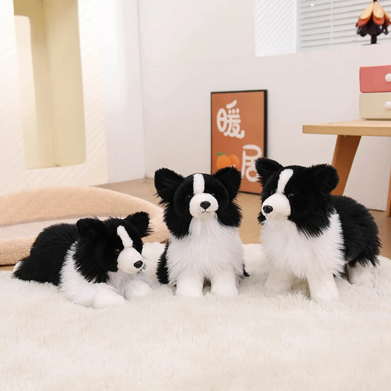 Realistic Border Collie Plush Stuffed Toy Realistic Border Collie Plush Stuffed Toy