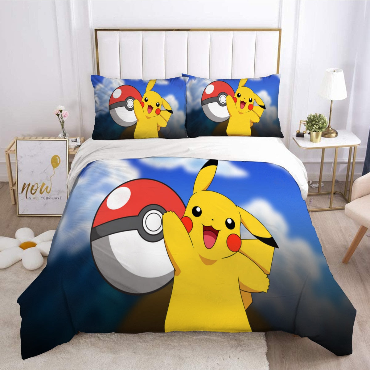 Pokemon Pikachu Quilt Cover Bedding Pokemon Pikachu Quilt Cover Bedding Furvenzy