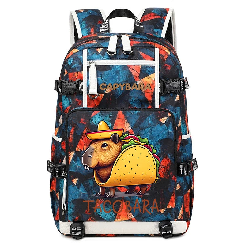Capybara Backpack – Large Capacity Lightweight Travel School Bag Capybara Backpack – Large Capacity Lightweight Travel School Bag