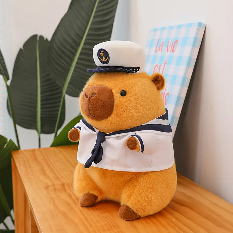Capybara Navy Sailor Squishmallow Capybara Navy Sailor Squishmallow Furvenzy