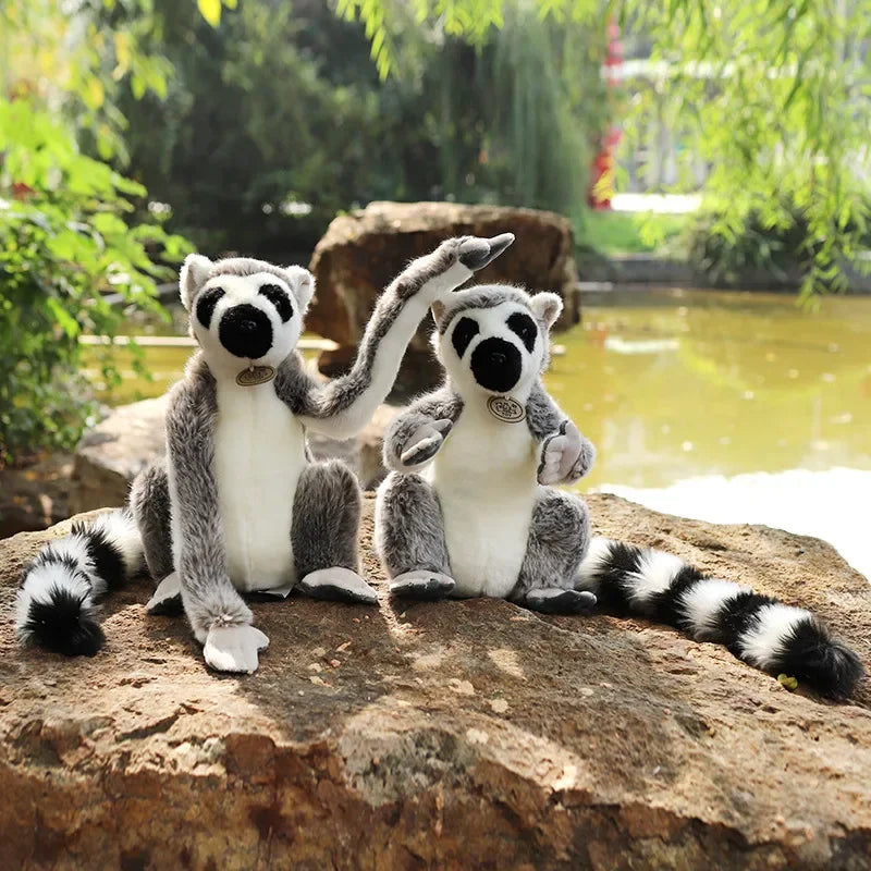 Realistic Lemur Plush Animal Toy Realistic Lemur Plush Animal Toy Furvenzy