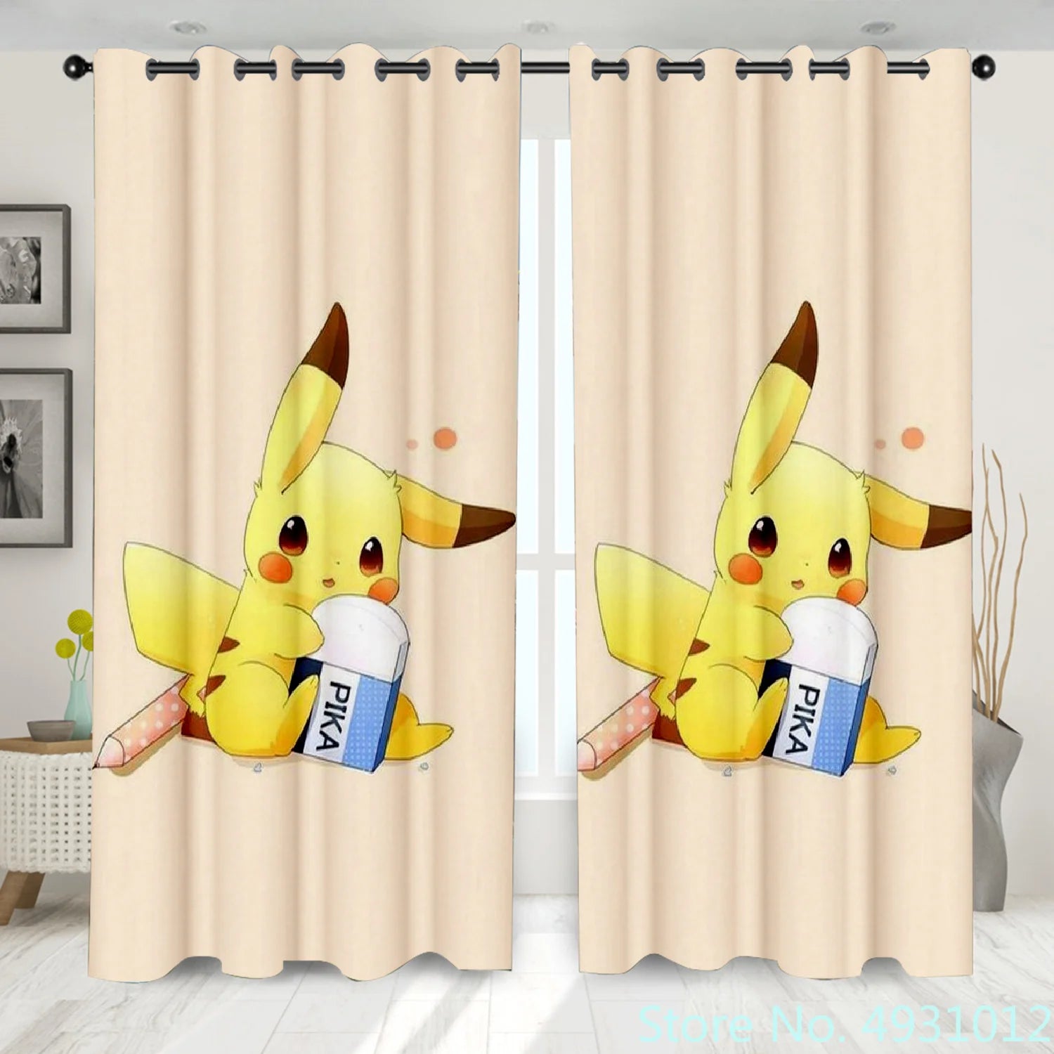 Pokemon Pikachu Curtains Pokemon Pikachu Curtains Furvenzy
