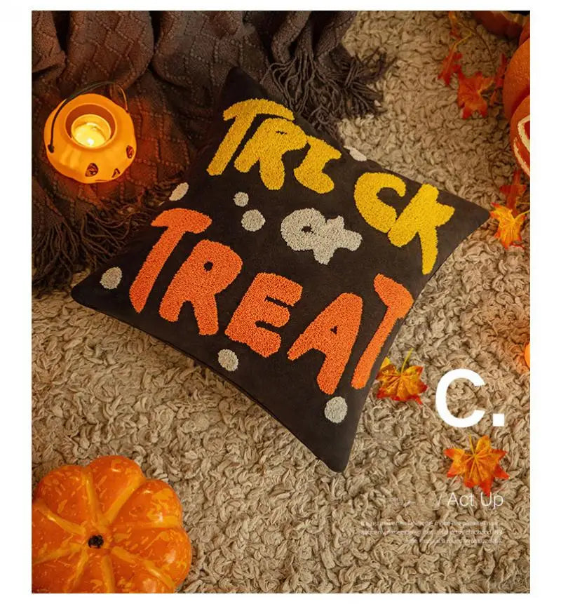 Halloween Cushion Cover Pillowcase Halloween Cushion Cover Pillowcase Furvenzy