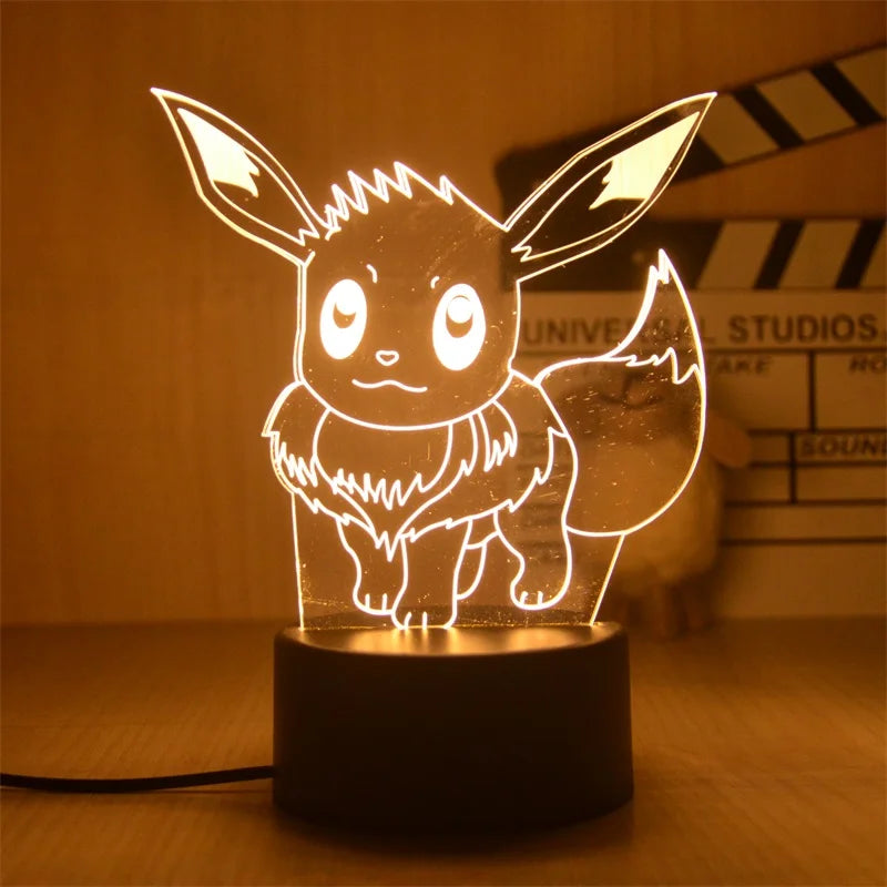 Pokemon Pikachu LED 3D Night Light Pokemon Pikachu LED 3D Night Light - Furvenzy