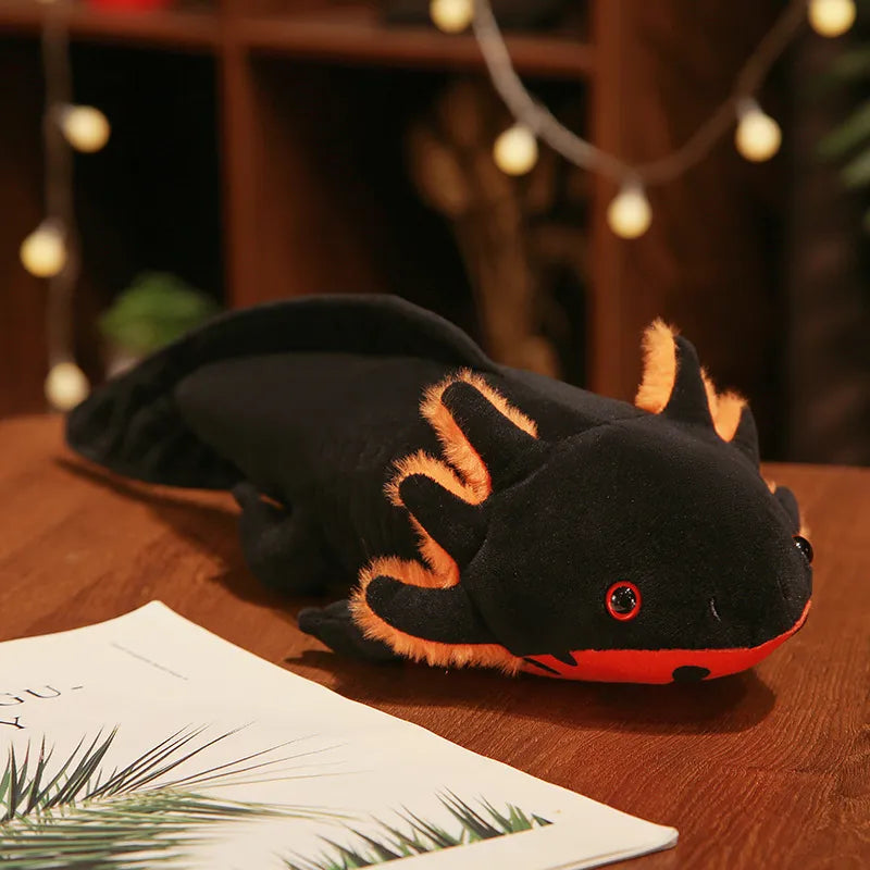 Stuffed Axolotl Salamander Plush Stuffed Axolotl Salamander Plush Furvenzy Orange 45cm