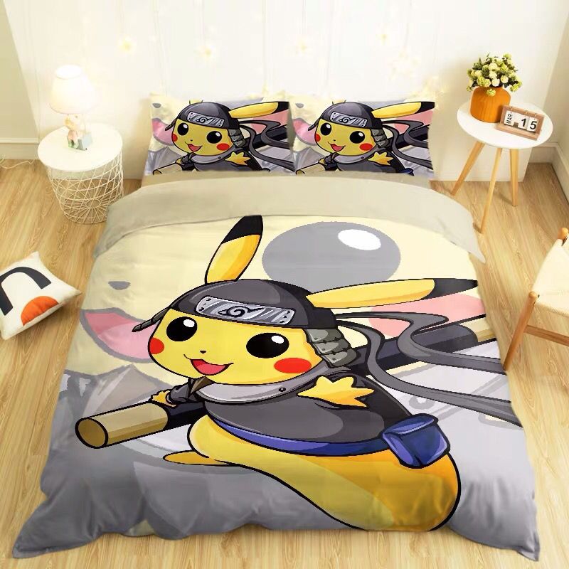 Pokemon Japanese Cartoon Quilt Bed Sheet Pokemon Japanese Cartoon Quilt Bed Sheet Furvenzy