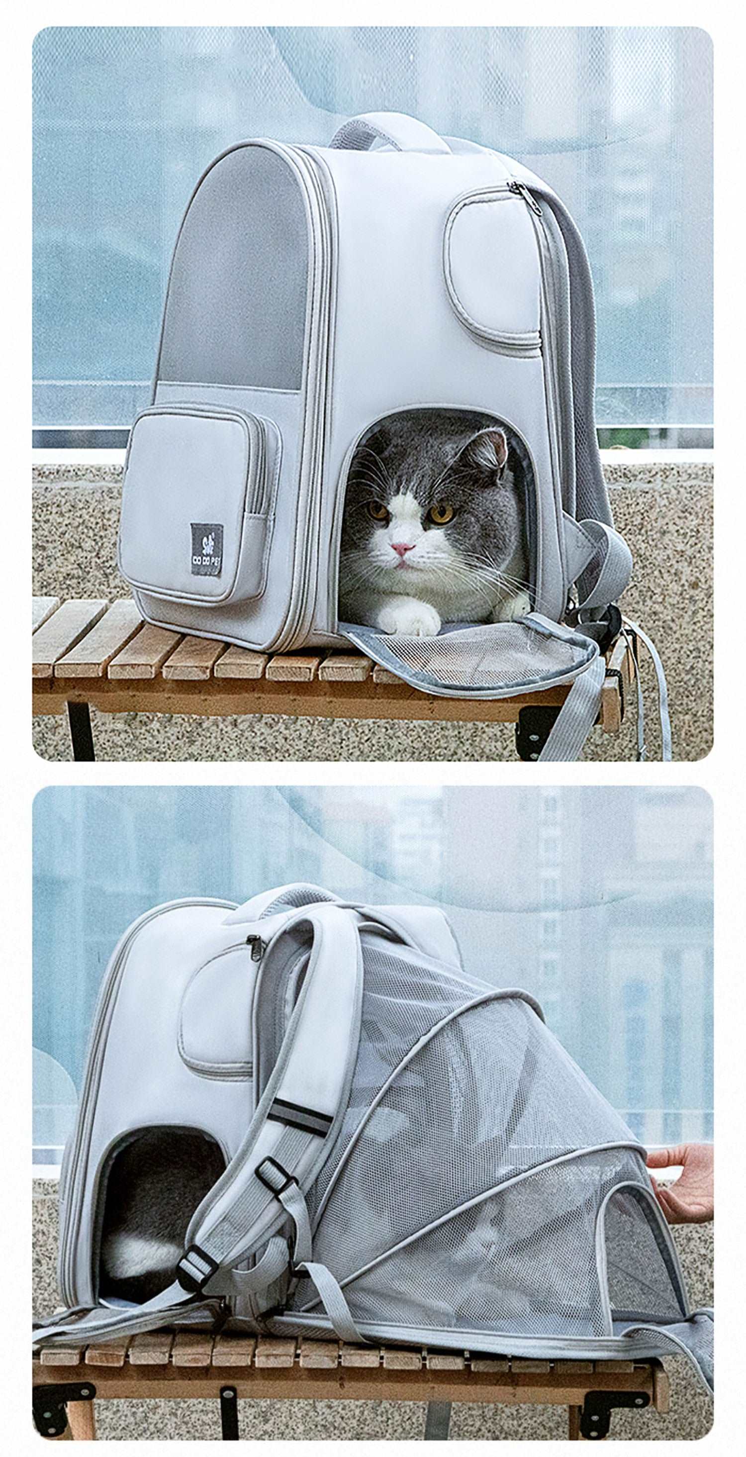 Carrier Mesh Backpack Bag for Small Dog & Cats Carrier Mesh Backpack Bag for Small Dog & Cats Furvenzy
