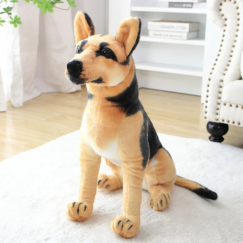 Realistic Rottweiler Beagle Shepherd Stuffed Toy Realistic Rottweiler Beagle Shepherd Stuffed Toy