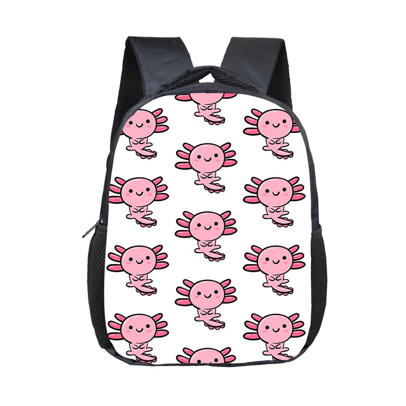 Axolotl Sea Otter Kids Backpack - Kids Toddler School Bag Axolotl Sea Otter Kids Backpack - Kids Toddler School Bag