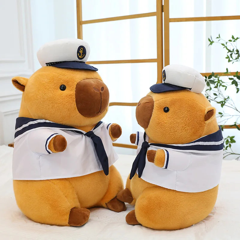 Capybara Navy Sailor Squishmallow Capybara Navy Sailor Squishmallow Furvenzy