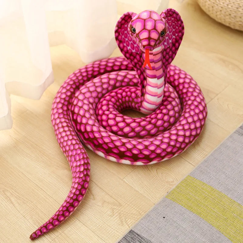 Realistic Cobra Snake Plush Toy Realistic Cobra Snake Plush Toy Furvenzy